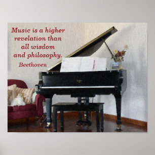 Music Higher Revelation — Art Printing - Beethoven Poster