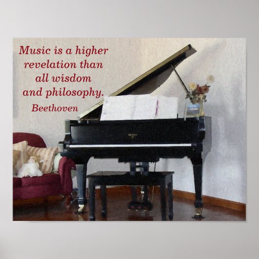 Music Higher Revelation — Art Printing - Beethoven Poster (Vorne)