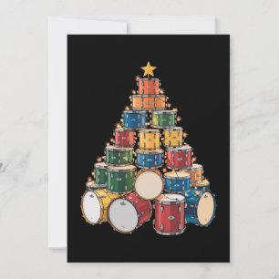 Music Holiday Drum Band Feiertagskarte