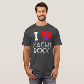 Music i love yacht rock rock n roll anchor T-Shirt (Vorne ganz)