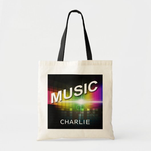 Music Illustration individuelle Name Tote Taschen (Vorne)