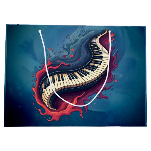 Music in motion, the curved piano. große geschenktüte (Rückseite)