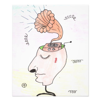 "Music in my head" Postcard Fotodruck