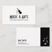 Music Instructor Business Card Visitenkarte (Vorne/Hinten)