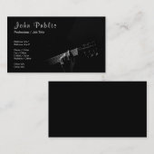 Music Instructor Guitar Lessons Signature UV Matte Visitenkarte (Vorne/Hinten)