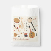 Music instruments kids birthday geschenktütchen (Vorderseite)