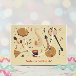 Music instruments kids birthday große geschenktüte