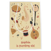 Music instruments kids birthday mittlere geschenktüte (Vorderseite)