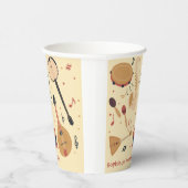 Music instruments kids birthday pappbecher (Rechts)