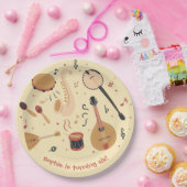 Music instruments kids birthday pappteller (Party)