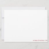 Music Invitation - Goldene Musiknote Einladung (Rückseite)