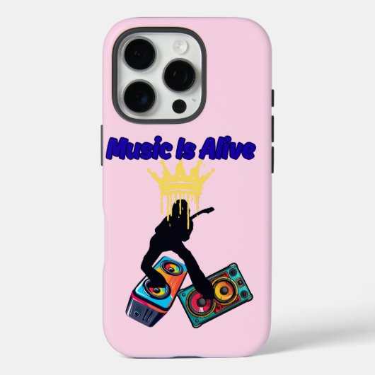 Music Is Alive Case-Mate iPhone Hülle (Rückseite)