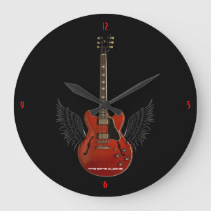 Music is Heaven Large Wall Clock Große Wanduhr