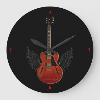Music is Heaven Large Wall Clock Große Wanduhr
