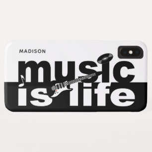 Music is Life individuelle Name Handys Case-Mate iPhone Hülle