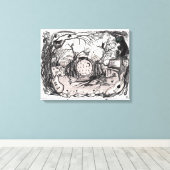 Music is Life - Premium Leinwand (Matte) (Insitu (Holzboden))
