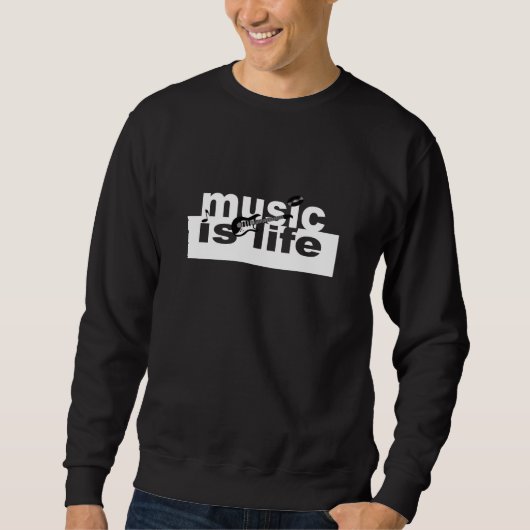 Music is Life Shirt - wählen Sie Stil, anpassen (Vorderseite)