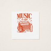 Music Is Life Vintage Design (Rückseite)