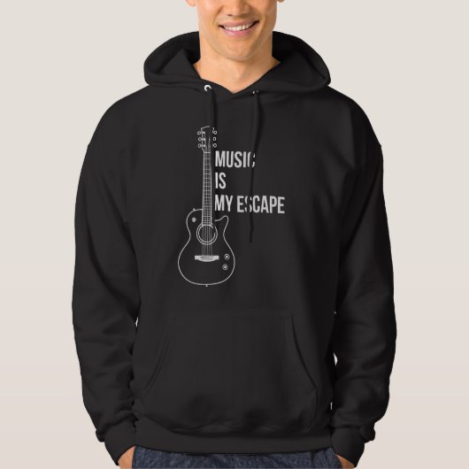 Music Is My Escape Hoodie (Vorderseite)