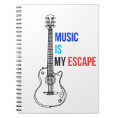Music is my escape notizblock (Vorderseite)