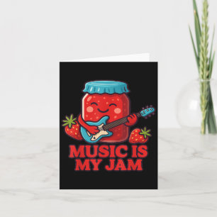 Music is my jam Niedlich Retro Music Teacher Art Karte