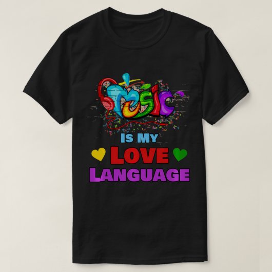 Music is my Liebe Language Liebe Music Pullover 1 (Design vorne)