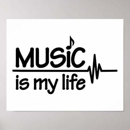 Music is my life poster (Vorne)