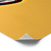 Music Is My Life - Vintage Microphone Drawn  Poster (Ecke)