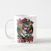 Music Is My Therapy Ceramic Mug Kaffeetasse (Links)