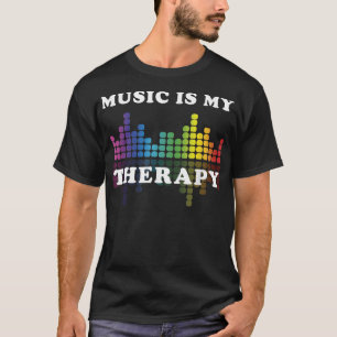 Music Is My Therapy Equalizer Dj Cool 1869 T-Shirt