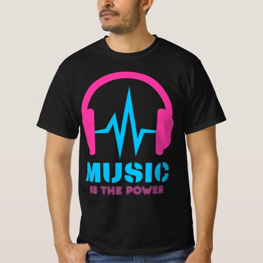 Music is the power T-Shirt (Vorderseite)