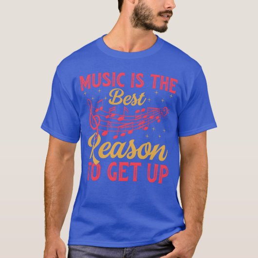 Music Ishe Best Reasono Aufstehen Musik Lover T-Shirt (Vorderseite)