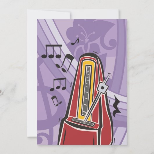 Music Jukebox Einladungen (Vorderseite)