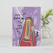 Music Jukebox Einladungen (Stehend Vorderseite)