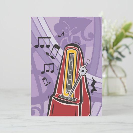 Music Jukebox Einladungen (Stehend Vorderseite)