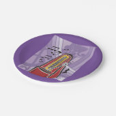 Music Jukebox Paper-Teller Pappteller (Schrägansicht)