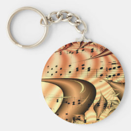 Music Keys Notes World Destination Art Schlüsselanhänger