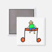 Music Kid Magnet (Vorderseite/Rückseite)