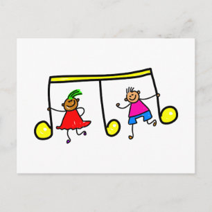 Music Kids Postkarte