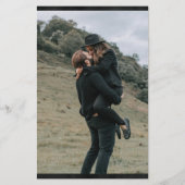 Music=Liebe Piano Foto Budget Einladung Hochzeit Flyer (Hinten)