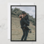 Music=Liebe Piano Keys Foto Hochzeit Einladung (Rückseite)