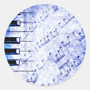 Music Live_ Runder Aufkleber