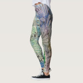 Music-Lover Abstrakter Künstlerischer Stil Leggings (Links)