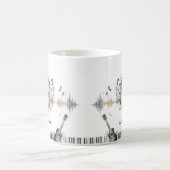 Music Lover Artist Watercolor Personalized Name Kaffeetasse (Mittel)