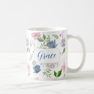 Music Lover Blue Pink Frische Pasta machen Kaffeetasse