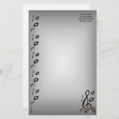 Music Lover Briefpapier (Vorne/Hinten)