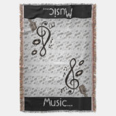 Music Lover Decke (Vorderseite Vertikal)