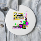 Music Lover Express Ihre Leidenschaft für Melodien Button (Beispiel)