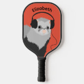 Music Lover Ferret Name Pickleball Schläger (Rückseite)