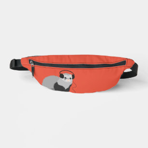 Music Lover Ferret Niedlich Pet Animal Bauchtasche